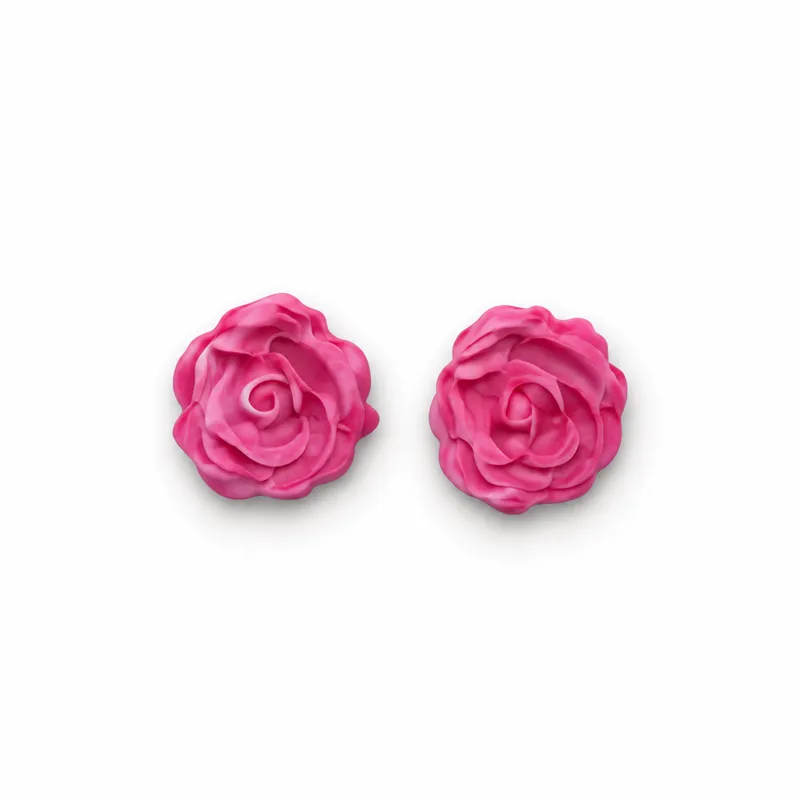 Candy Pearl Rose Earrings