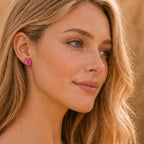 Candy Pearl Rose Earrings