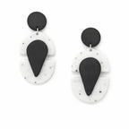 Midnight Terrazzo Contour Earrings