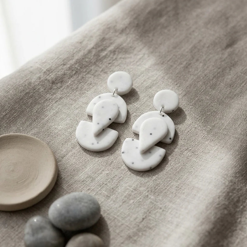 Terrazzo Contour Earrings