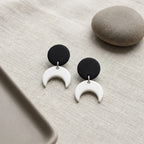 Eclipse Crescent Moon Earrings