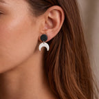 Eclipse Crescent Moon Earrings