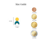 Golden Tide Crescent Moon Earrings