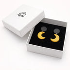 Nightfall Crescent Moon Earrings