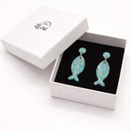 Ocean Tide Drift Fish Earrings