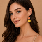 Desert Sun Ember Hook Earrings