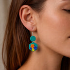 Lagoon Ember Hook Sakura Earrings