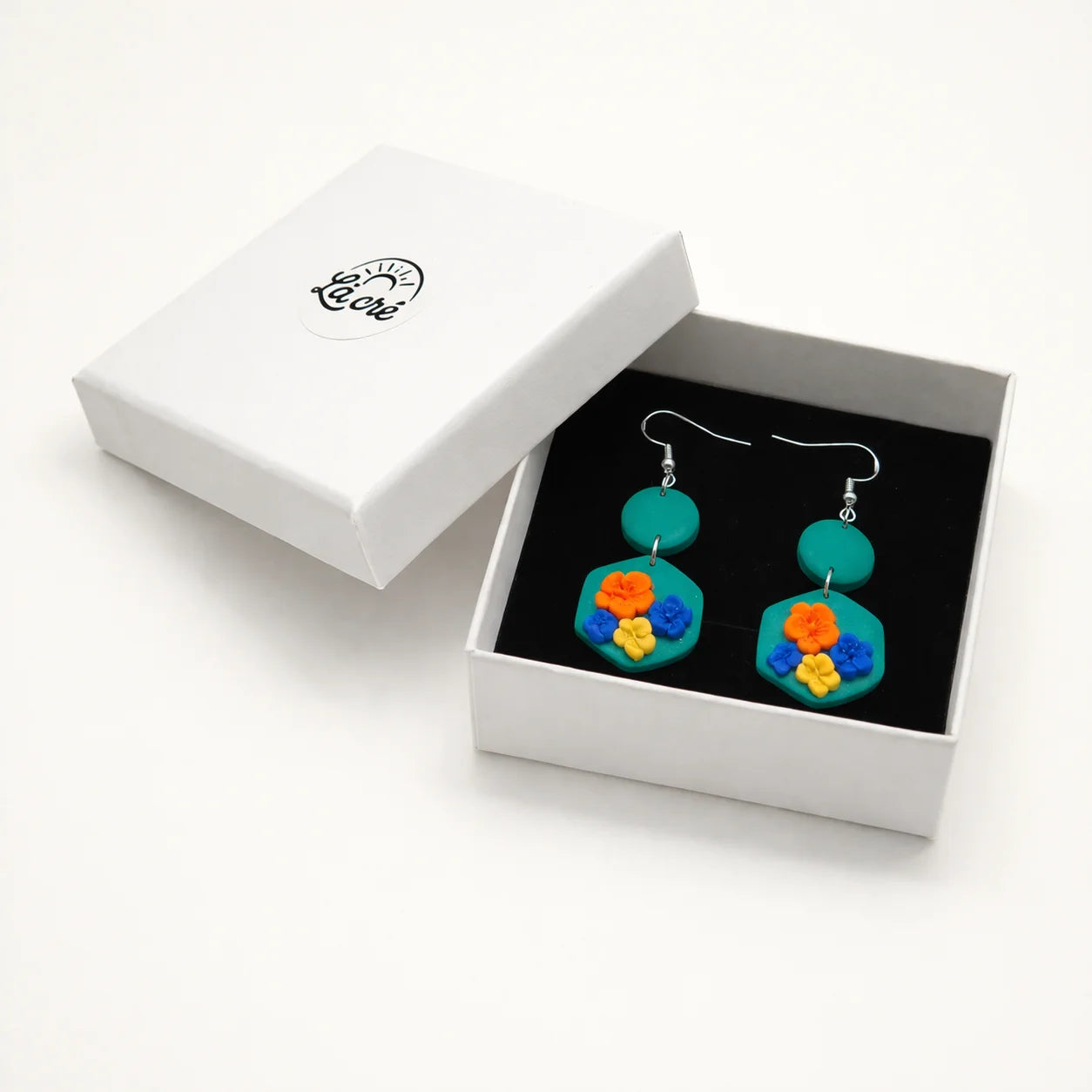 Lagoon Ember Hook Sakura Earrings