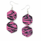 Candy Night Facet Hook Earrings