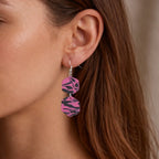 Candy Night Facet Hook Earrings