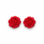 Fire Rose Earrings