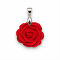 Fire Rose Pendant