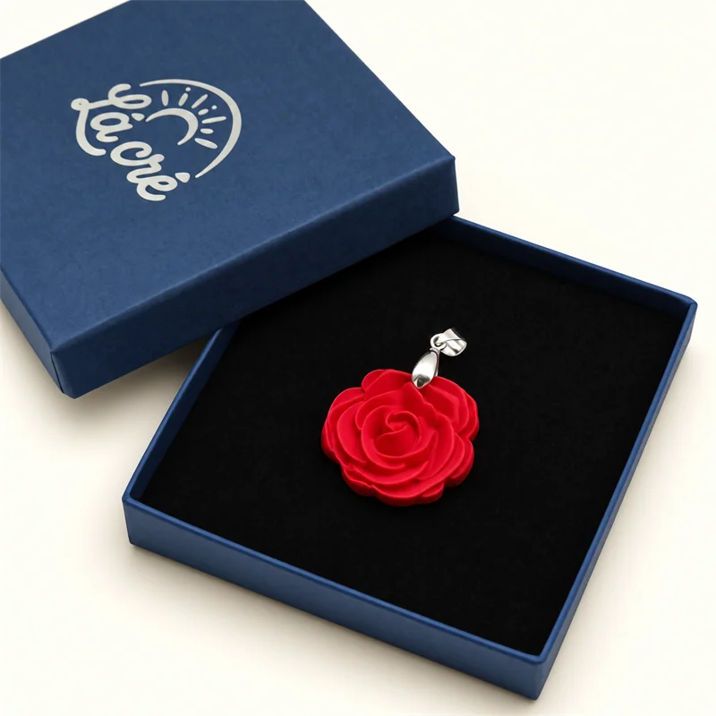 Fire Rose Pendant
