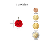 Fire Rose Pendant