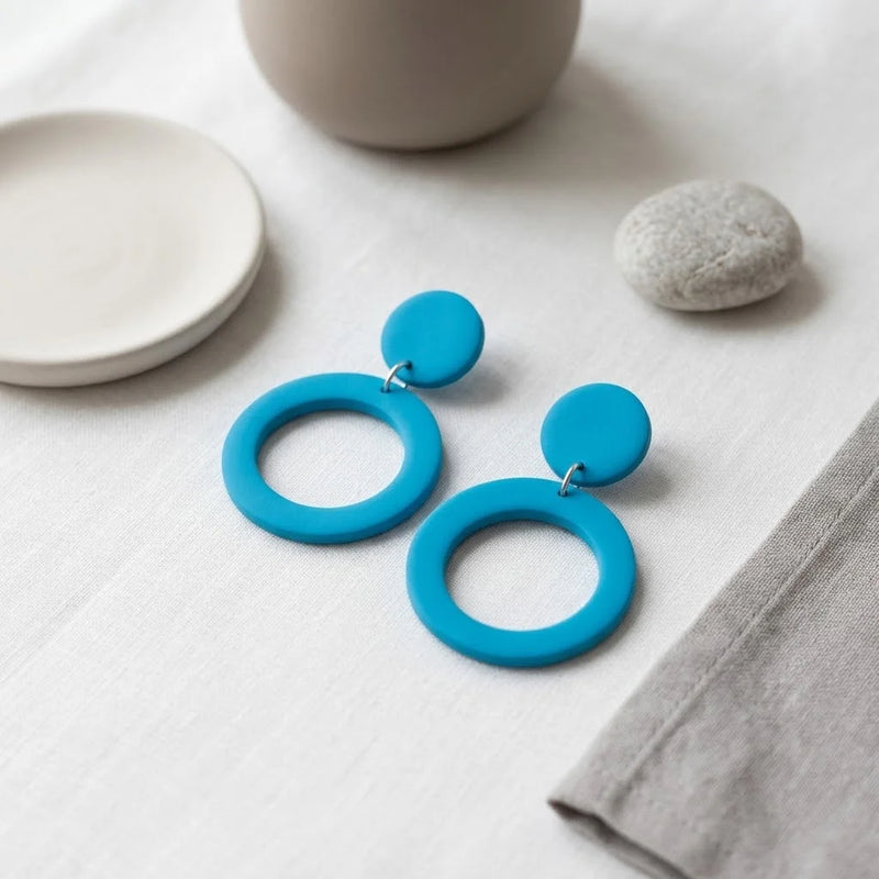 Breeze Halo Drop Earrings