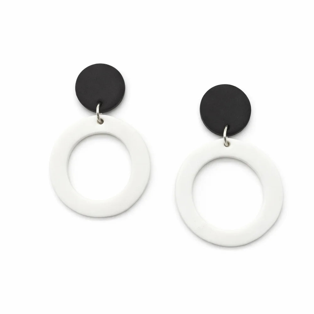 Eclipse Halo Drop Earrings
