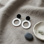 Eclipse Halo Drop Earrings
