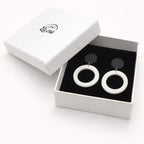 Eclipse Halo Drop Earrings