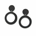 Midnight Halo Drop Earrings