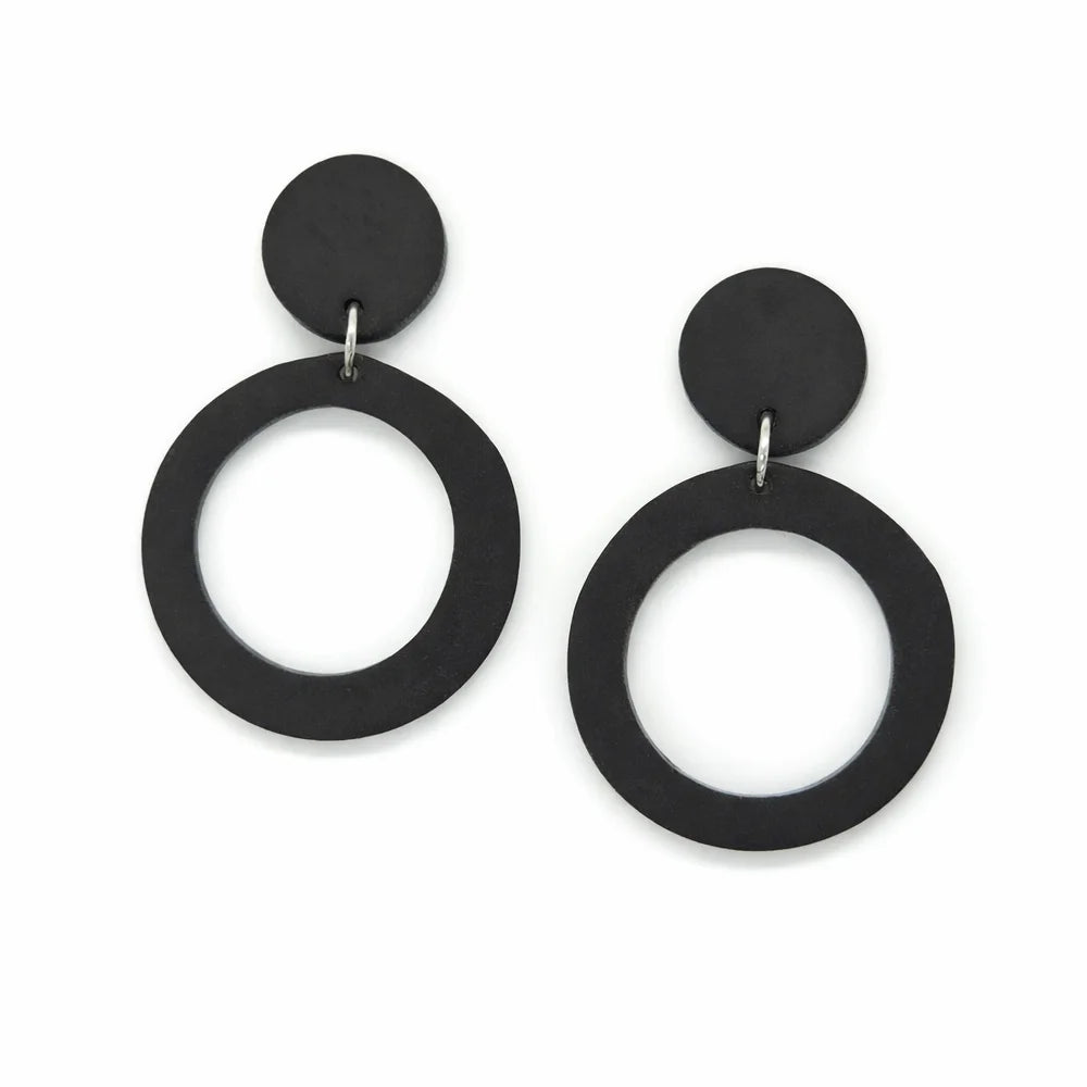 Midnight Halo Drop Earrings