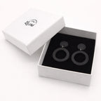 Midnight Halo Drop Earrings