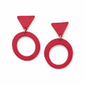 Fire Halo Eclipse Earrings