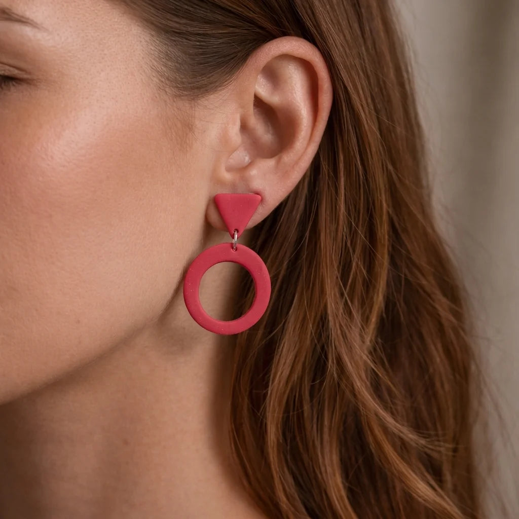Fire Halo Eclipse Earrings