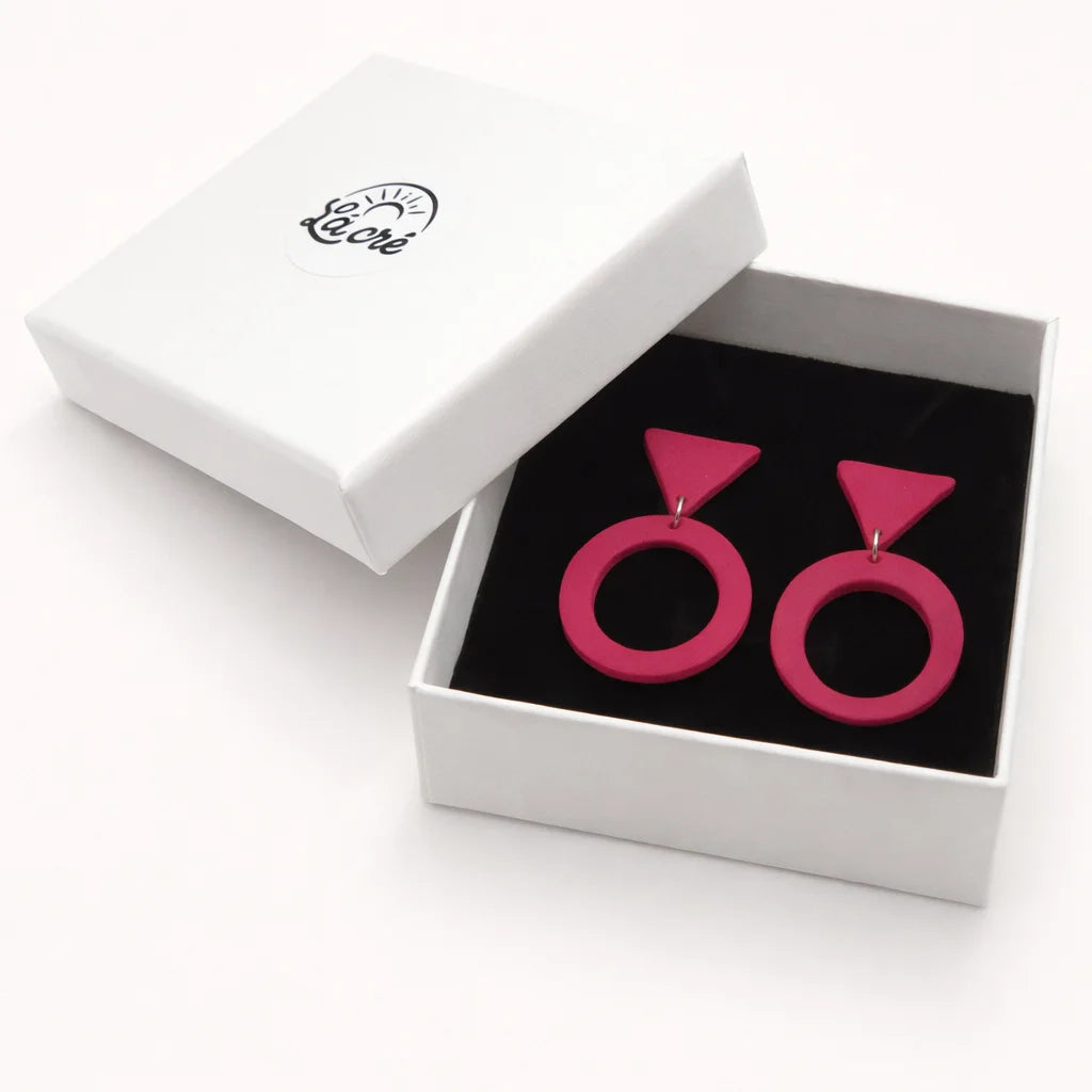 Fire Halo Eclipse Earrings