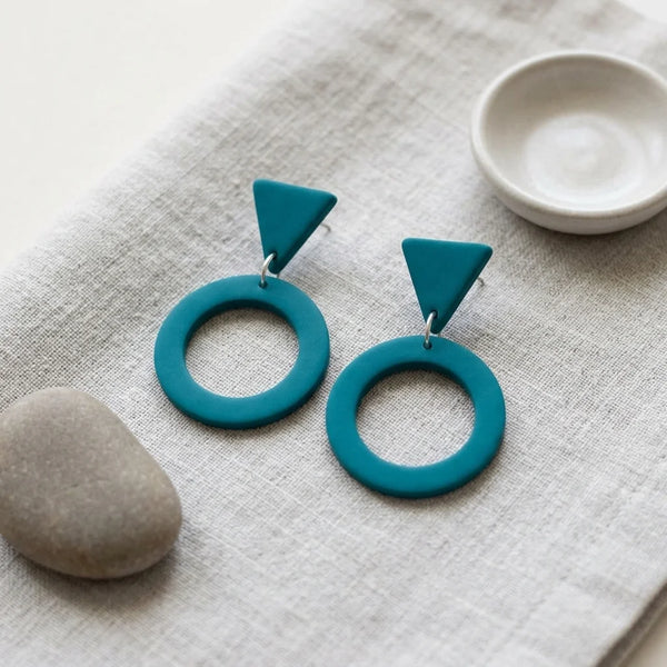 Lagoon Halo Eclipse Earrings