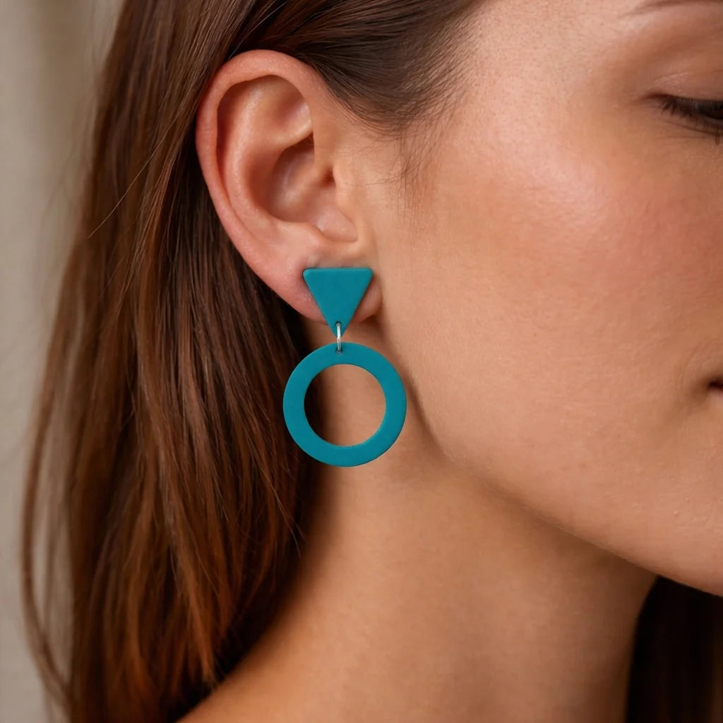 Lagoon Halo Eclipse Earrings
