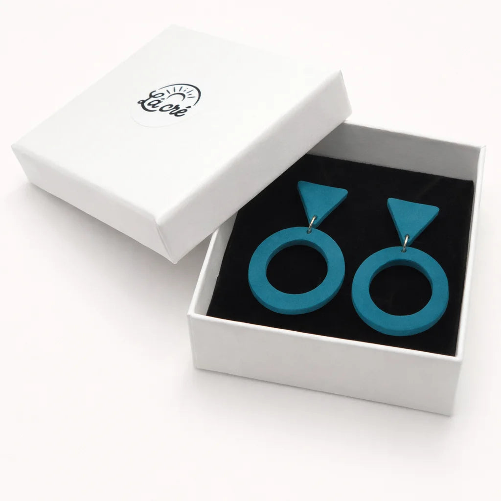 Lagoon Halo Eclipse Earrings