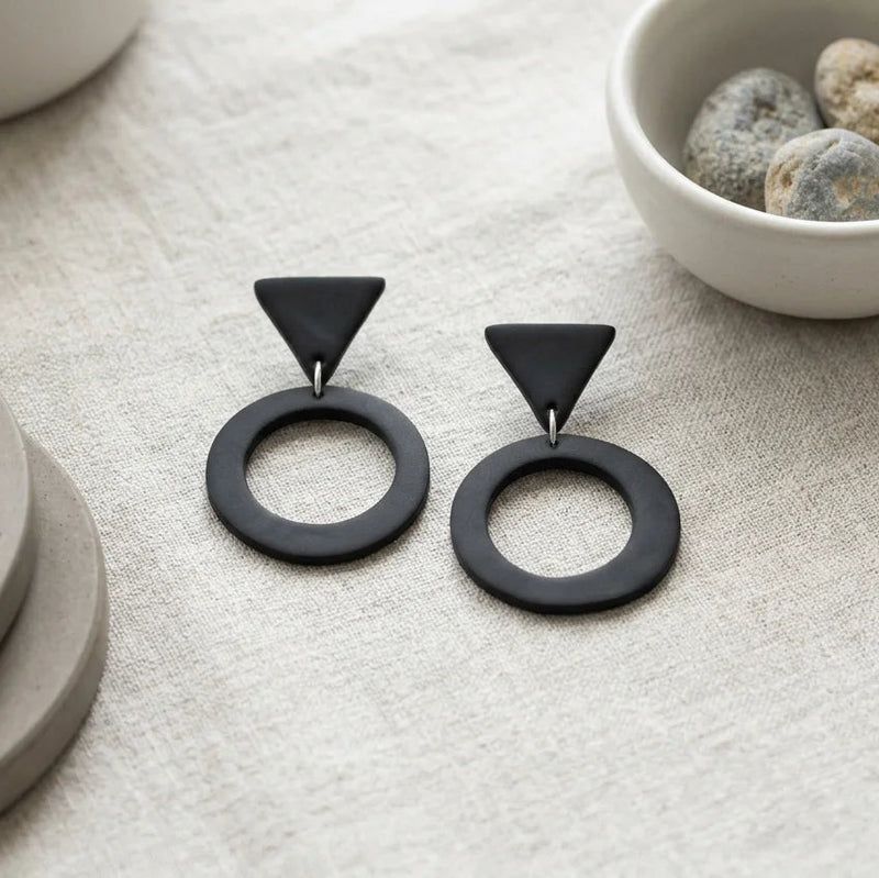 Midnight Halo Eclipse Earrings