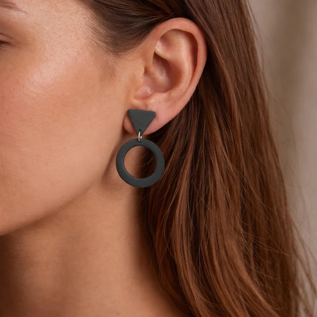Midnight Halo Eclipse Earrings