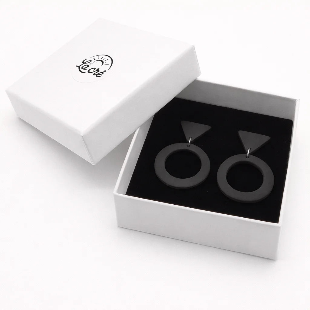 Midnight Halo Eclipse Earrings