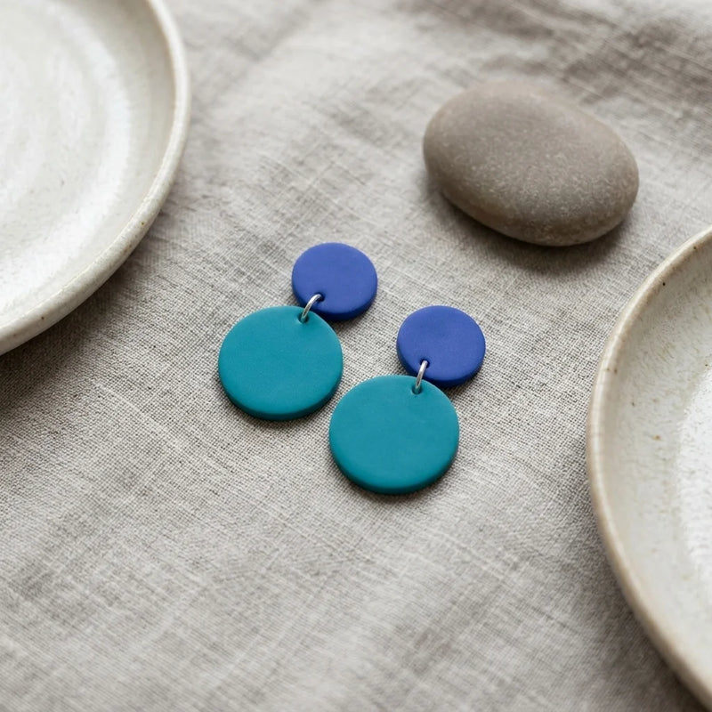 Ocean Tide Horizon Drop Earrings