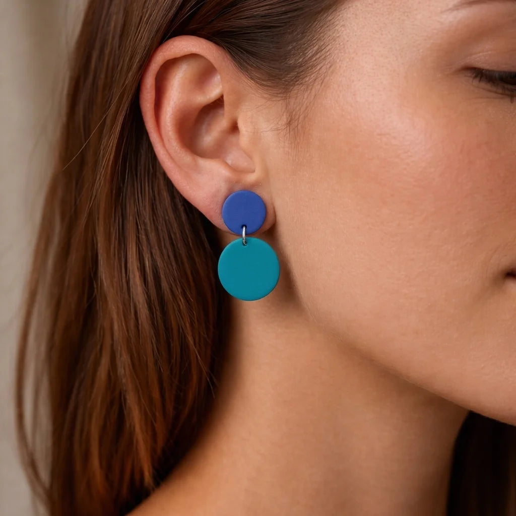 Ocean Tide Horizon Drop Earrings