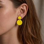 Sunflower Horizon Drop Earrings