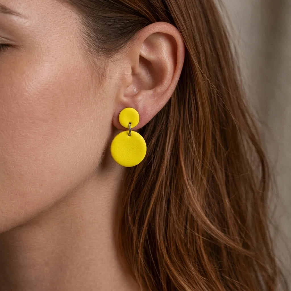 Sunflower Horizon Drop Earrings
