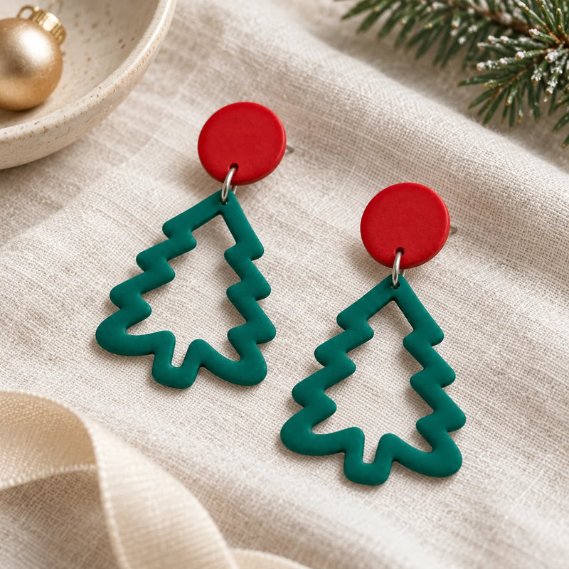Jolly Evergreen Earrings