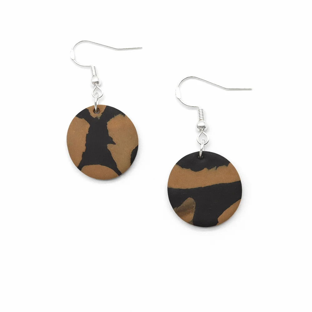 Canyon Leopard Orbit Earrings