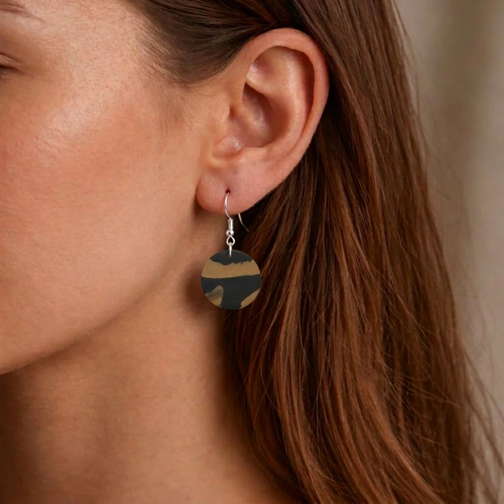 Canyon Leopard Orbit Earrings