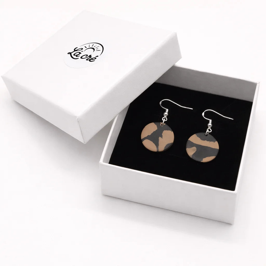 Canyon Leopard Orbit Earrings