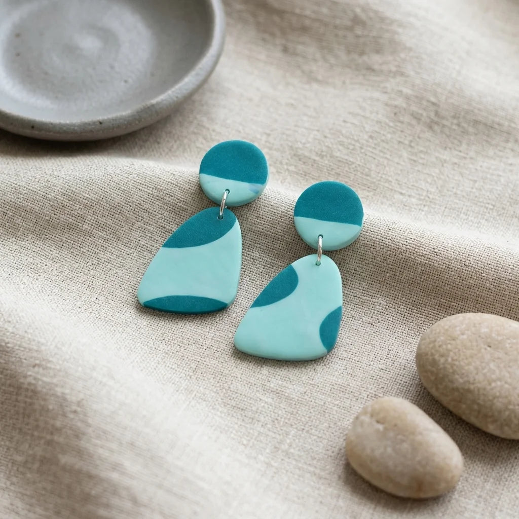 Spring Meadow Organic Drop Earrings
