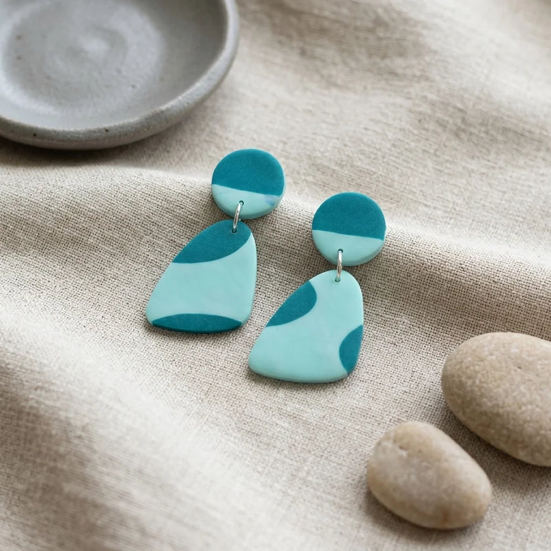 Spring Meadow Organic Drop Earrings