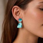 Spring Meadow Organic Drop Earrings