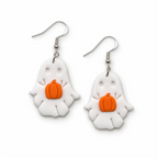 Pearl Pumpkin Boo Earrings