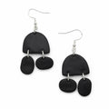 Midnight Pebble Arch Earrings