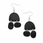 Midnight Pebble Arch Earrings