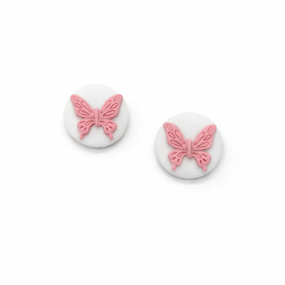 Pearl Pebble Butterfly Earrings