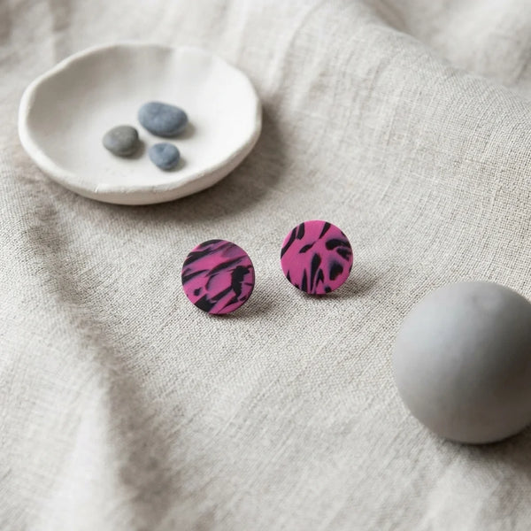 Candy Night Pebble Earrings